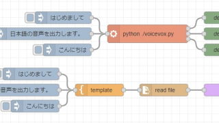 Node-REDとVOICEVOX COREで音声合成（Python）