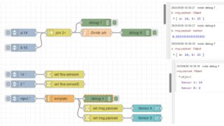 Node-REDを使ってみる　その５（センサーなど複数の入力を扱うフローについての考察）